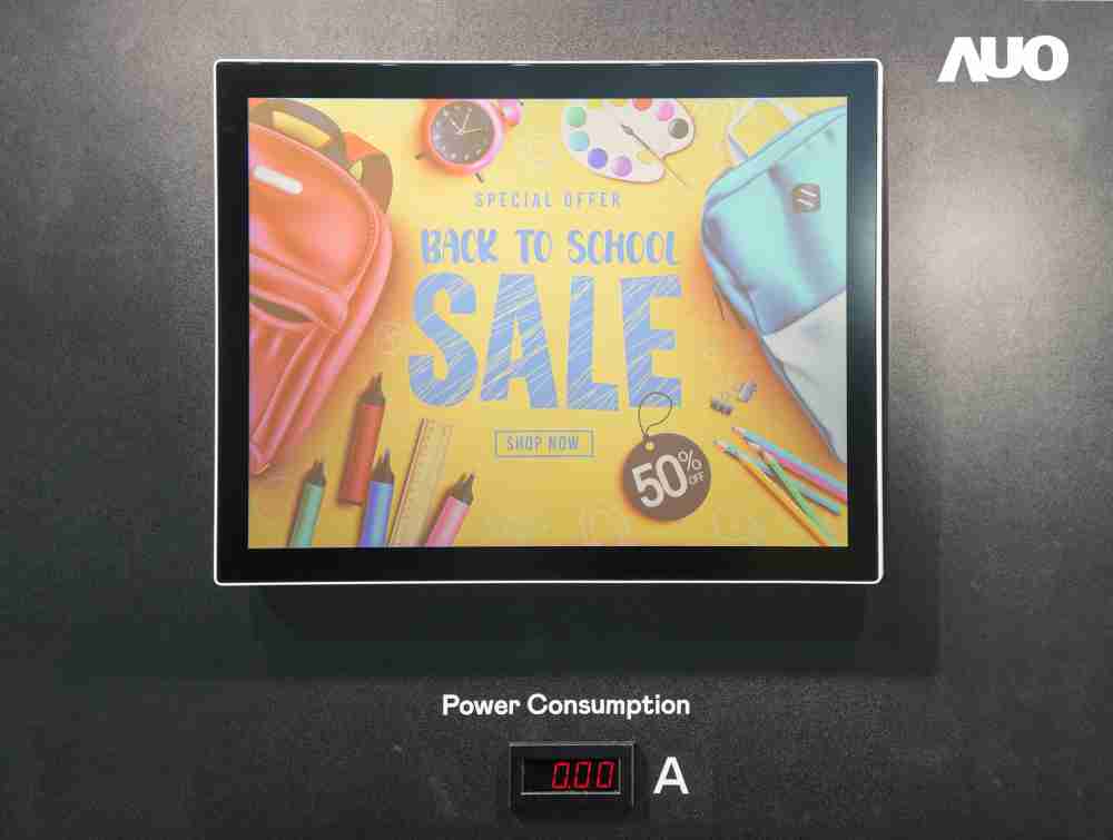 william威廉中文官网展示胆固醇液晶超低耗能户外全彩显示器，，，，ChLC（胆固醇液晶）以双稳态技术使静态显示零功耗，，，具省电、、、高彩度、、、、环保的特性，，，还整合软硬件系统解决方案，，可透过单一云端平台管理